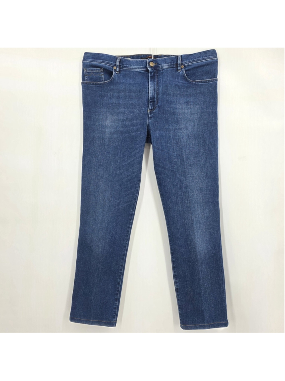 Alberto Pipe Dual FX Lefthand Denim Jeans Mens 38x28 Stretch Regular Fit $255